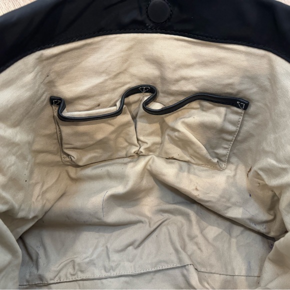 Tory Burch Black Nylon Tote Bag with Gold Accents - Picture 9 of 10